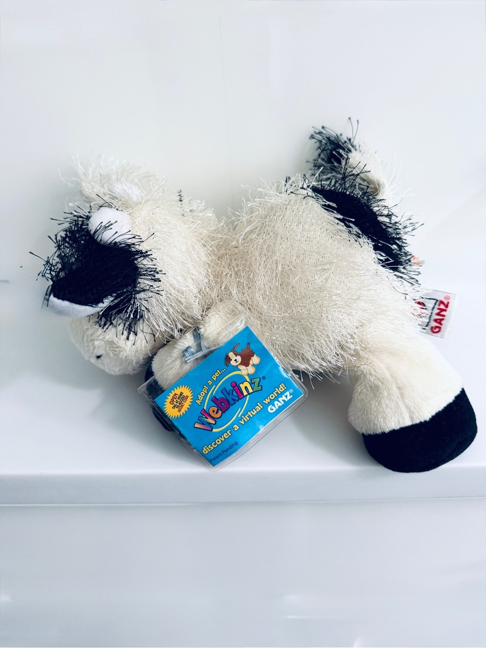 Ganz Webkinz Cow HM003 With Sealed Code 9" Plush retired vintage 2000s